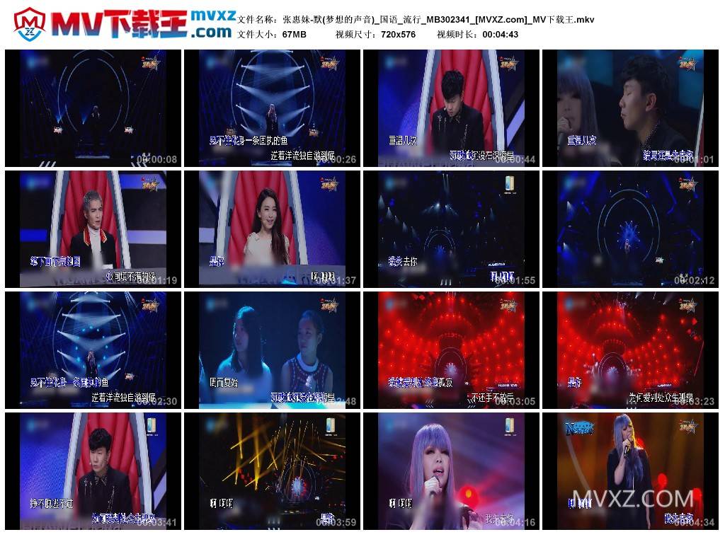 张惠妹-默(梦想的声音)_国语_流行_MB302341